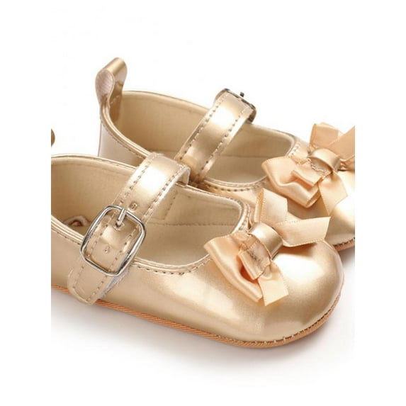 Topumt Little Girls Ballet Flats Mary Jane Slip-on Shoes with Bow Knot