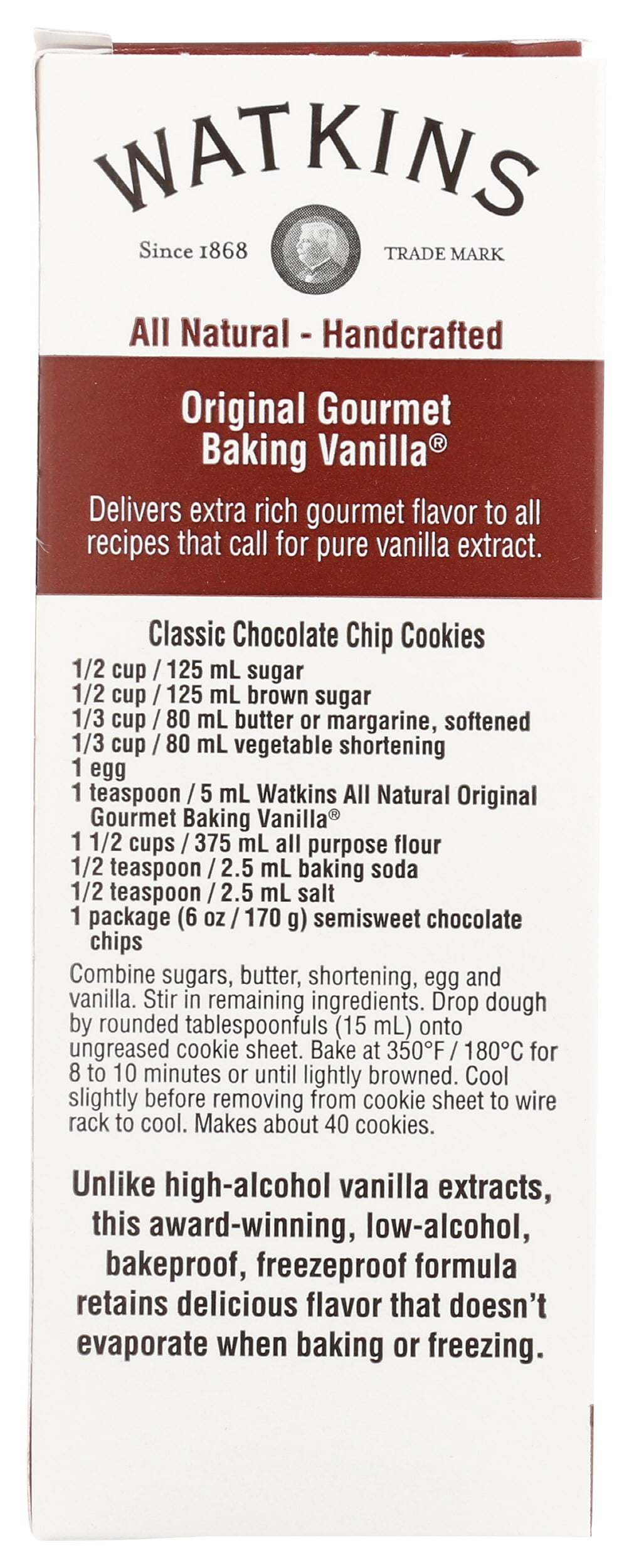 Pack of 12, Watkins All Natural Original Baking Vanilla, 2 oz
