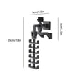 thumbnail image 3 of BAOPAI Robot Shape Wall Mounted Hook Rack with 12 Hooks for Hats and Accessories Storage No Drill Installation Multi Function Organizer for Home Office Use, 3 of 6