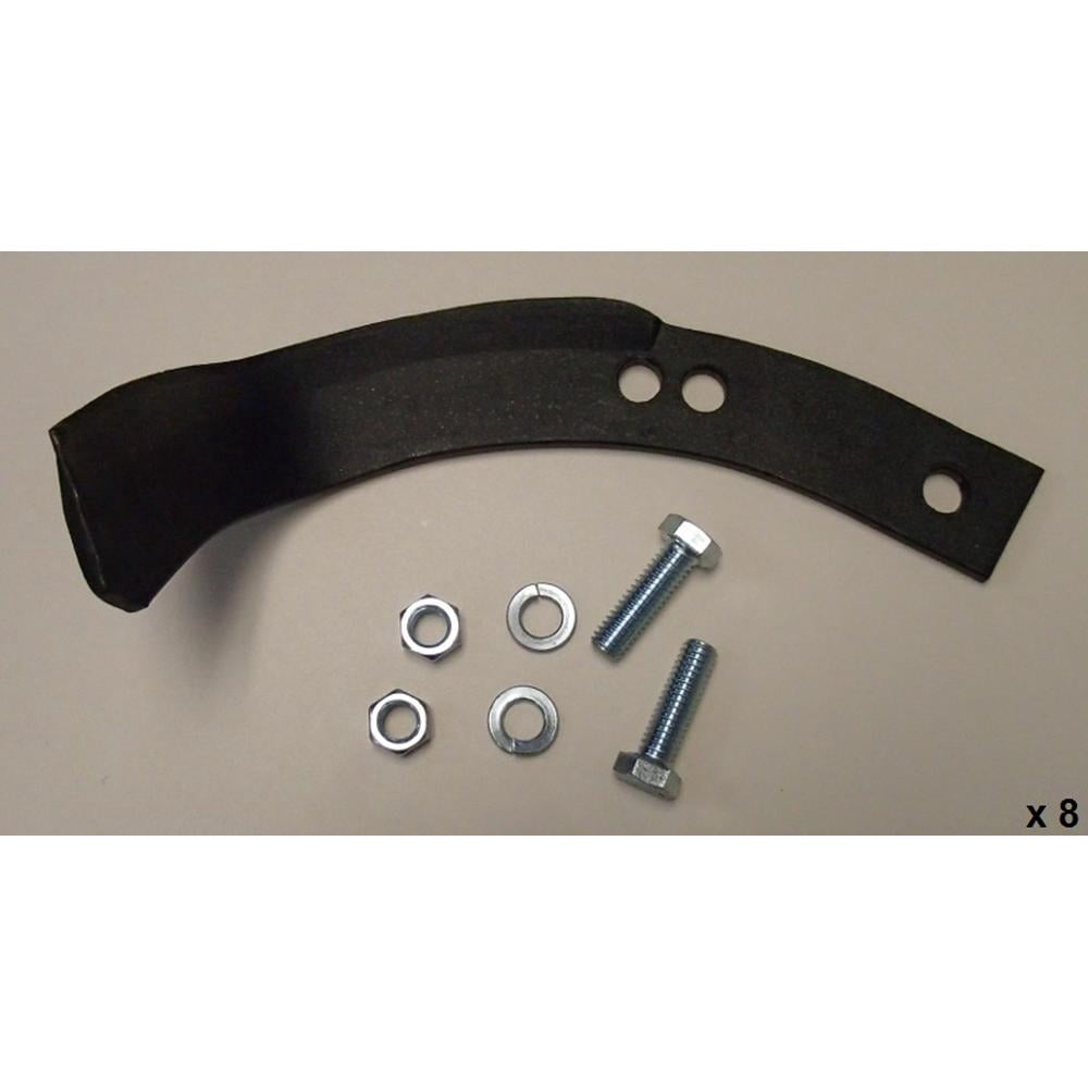 RAParts 16 Tine Set Fits MTD Fits Sears Fits Craftsman Tiller Tines With Hardware 108802 129359