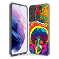 thumbnail image 3 of MUNDAZE Samsung Galaxy S20 Ultra Shockproof Clear Hybrid Protective Phone Case Neon Rainbow Psychedelic Trippy Hippie Big Brain, 3 of 5
