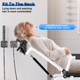 thumbnail image 6 of Shower Chair with Wheels | Multifunctional Bedside Commode Chair | Angle Adjustable Shower Commode Wheelchair with Headrest & Bucket for Elderly, Disabled, Adults, 6 of 10