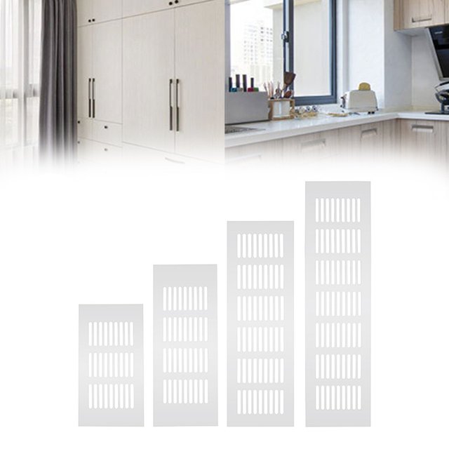 Ventilation Grille Wardrobe Moisture Proof Aluminum Alloy Breathable Mesh 60*350Mm