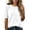 White*, variant on RUTAYY Women's T-Shirt Solid Color Crew Neck Knitted Shirt Elegant Lightweight Short Sleeve Summer Slim Fit Classic Seaside Tees