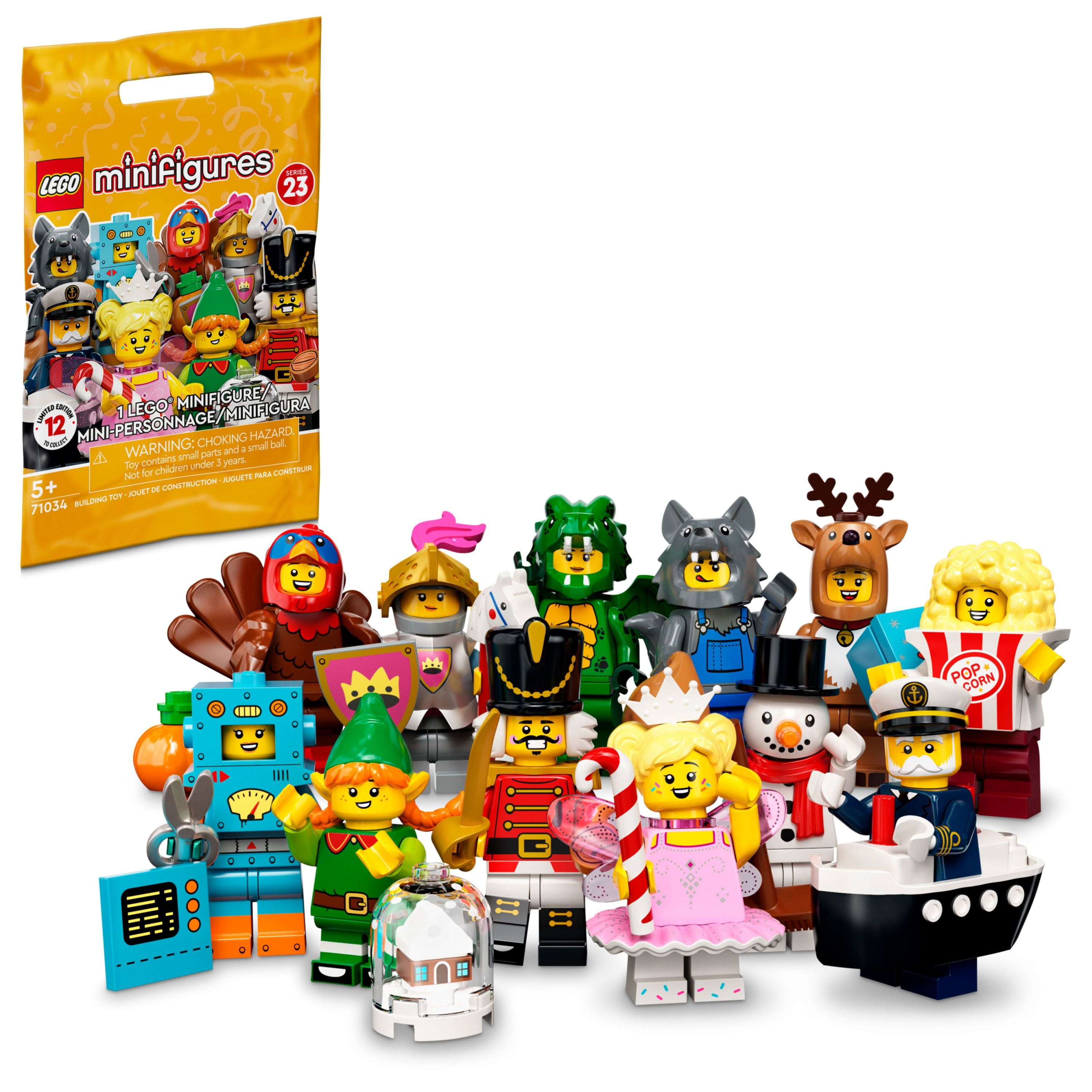 Lil længde Dare LEGO Minifigures Series 23 71034 Limited-Edition Building Toy Set (1 of 12  to collect) (One Random Pack) - Walmart.com