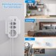 thumbnail image 4 of Adaptador de Enchufe 6 en 1 de 4000W/16A con USB-C PD 20W y 3 Puertos USB Sin Cable Compacto para Viaje, 4 of 7