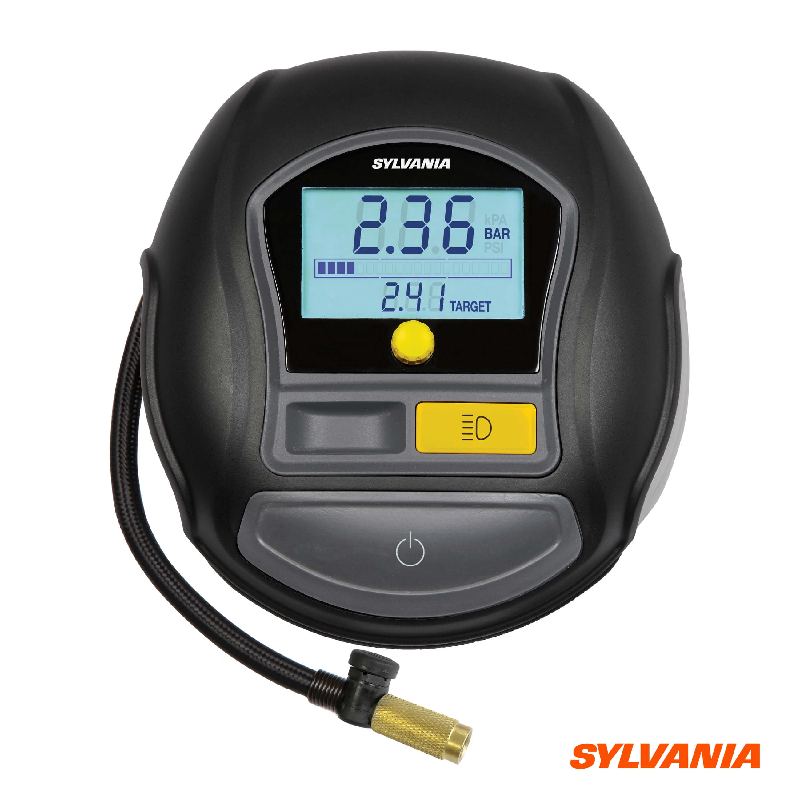 Sylvania Rapid Portable Tire Inflator w/ Auto Stop LED Digital Display Open Box 
