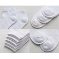 thumbnail image 4 of 12-Pairs Women's Ankle Athletic Low Cut Socks Colorful Solid Lightweight Casual Socks White, 4 of 4