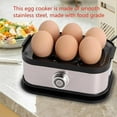 thumbnail image 5 of Smart Egg Cooker with Auto Shut Off, Effortless Egg Cooking with the Ultimate Stainless Steel Egg Cooker, Electric Rapid Boiler for 6 Eggs (1Set), 5 of 7