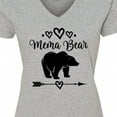thumbnail image 4 of Inktastic Mema Bear Grandma Women's V-Neck T-Shirt, 4 of 5
