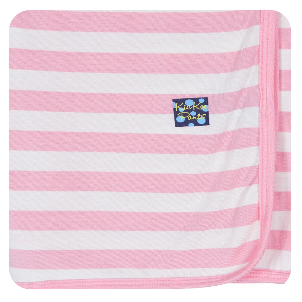 KicKee Pants Swaddling Blanket Lotus Stripe