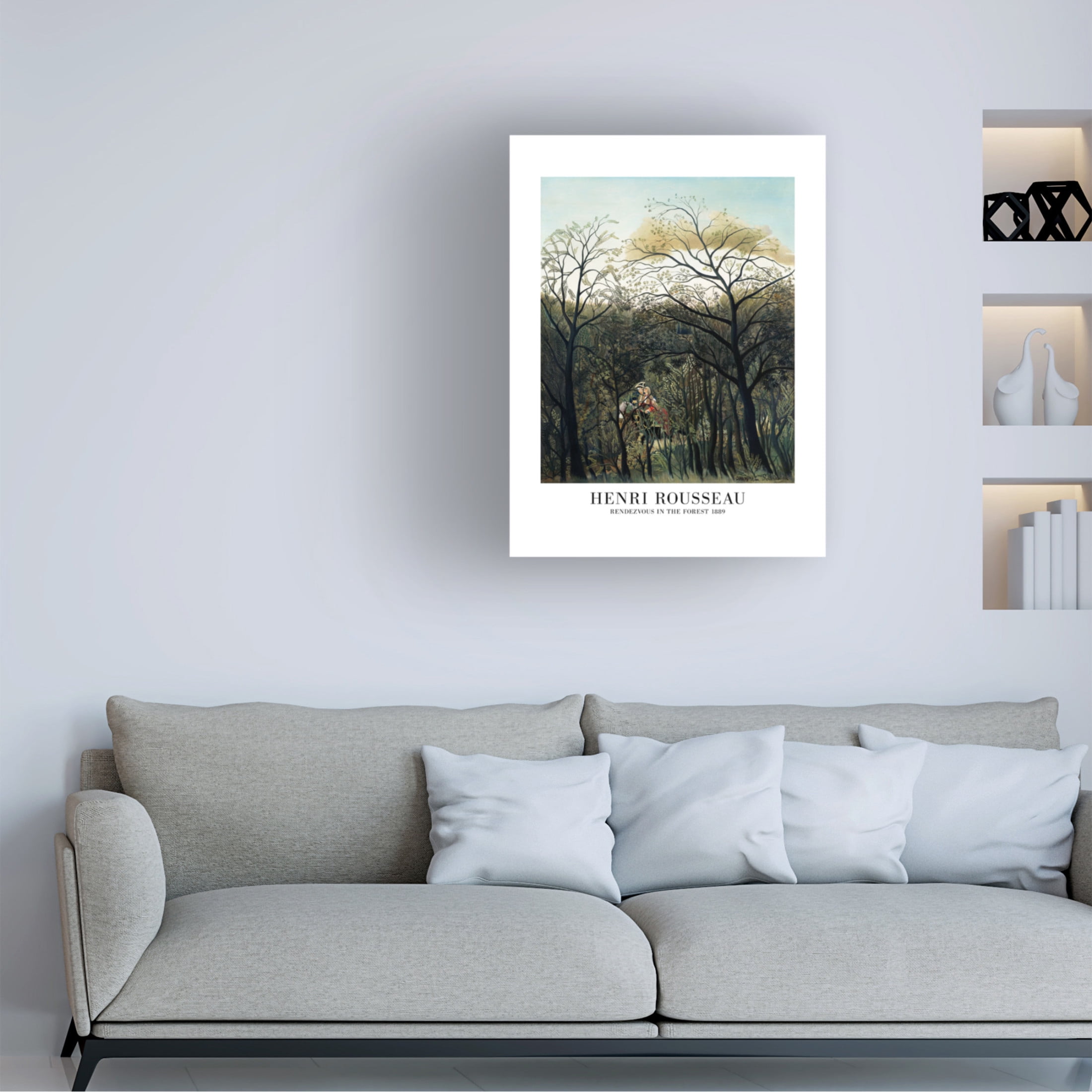 Trademark Fine Art Pictufy Rendezvous In The Forest Canvas Wall Art