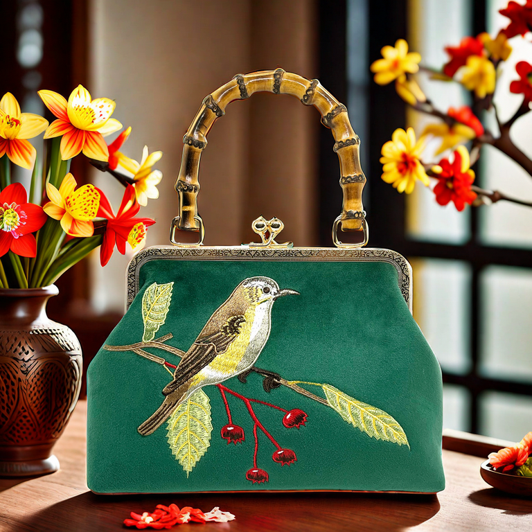 Velvet evening bag sale