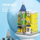 thumbnail image 4 of Rompecabezas de arquitectura europea con vista a la calle de ciudad, casa ensamblada, tienda, juguetes de bloques de construcción, regalos para niños, Compatible con Lego, 4 of 4