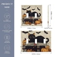 thumbnail image 2 of Yayeee Toggle Light Switch Wall Plate 3-Gang 6.37"x4.48" Decorative Outlet Cover, Halloween Cat, 2 of 7