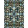 thumbnail image 1 of Ahgly Company Machine Washable Indoor Rectangle Transitional Green Area Rugs, 7' x 9', 1 of 7