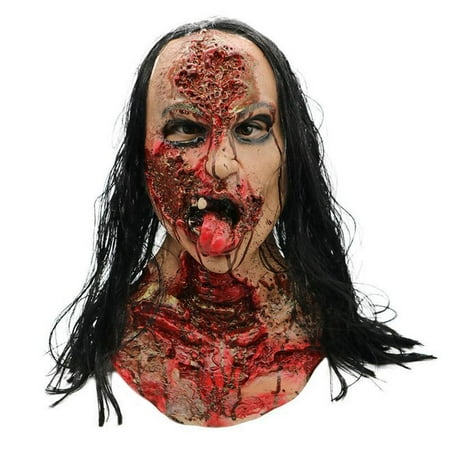 TILIYHELLO Halloween Masks Horror Haunted House Decoration Bloody Long Hair Ghost Face Cover Scary Cosplay Doctor Nurse Dress Up Prop | Walmart Canada TILIYHELLO Halloween Masks Horror Haunted House Decoration Bloody Long Hair Ghost Face Cover Scary Cosplay Doctor Nurse Dress Up Prop | Walmart Canada