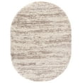 thumbnail image 2 of SAFAVIEH Hudson Jack Abstract Shag Area Rug, Ivory/Beige, 5' x 8' Oval, 2 of 11