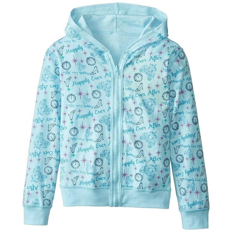 Disney Girls Cinderella Reversible Zip up Hoodie Walmart