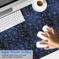 thumbnail image 2 of Long Mouse Pads for Desk,Dark Blue Christmas Snowflake Pattern Desk Mats on Top Of Desks, Desk Mouse Pad Extra Large with 3mm Non-Slip Base and Stitched Edge for Gaming,Office,Work,Home 47.3x23.6in, 2 of 5