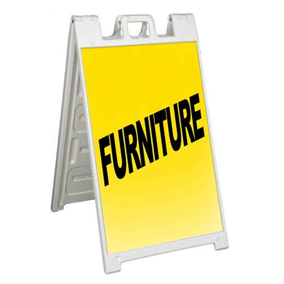 Furniture (24" X 36") Standard A-Frame Signicade, Includes Decal Applied To Stand
