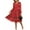 5933-Red Plaid, variant on CASSIE LIZ Plus Size Dresses Casual Fall Sundresses for Women Fashion Midi Elastic Waist Dresses Long Sleeve Elegant V Neck Loose Fit Winter Dress With Pocket Floral/Plaid (XL-5XL)