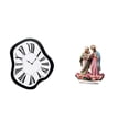 thumbnail image 1 of Reloj De Pared Acrílico Distorsionado, Decoración De Escritorio única Y Creativa Con Efecto Derretido, Adorno Divertido De Lujo Para El Hogar, Tienda, Navidad, Chimenea, 1 of 8