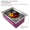 thumbnail image 6 of Transolid Pusb261911 Studio 26" Undermount Single Basin Stainless Steel Kitchen Sink - PVD, 6 of 11