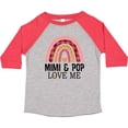 thumbnail image 3 of Inktastic Mimi and Pop Love Me Girls Granddaughter Rainbow Girls Toddler T-Shirt, 3 of 5