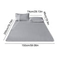 thumbnail image 3 of Ice Silk Mat Set Breathable Mattress Topper Soft Nylon for Cooling Comfort Dorm Bedroom, 3 of 6