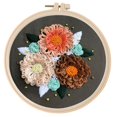 thumbnail image 1 of Bangcool 3D Embroidery Kit Creative Handmade Floral Embroidery Kit Stamped Embroidery Set, 1 of 10