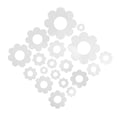 thumbnail image 1 of CRAFTHROU 1 Set 3D Flower Wall Art Flower Wall Decor Mirror Silver for Study Area Decoration, 1 of 8