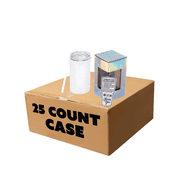 Makerflo 14 oz White Skinny Sublimation Tumbler (25 Pack) Ideal for DIY Crafts -Sublimation
