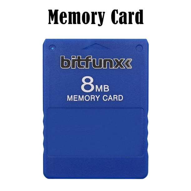 Tarjeta De Memoria V1.966 Tarjetas de memoria McBoot de 8 MB gratuitas para consola de datos de juegos Sony PS2 (azul)