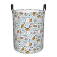 thumbnail image 6 of Lsque Carrot Rabbit pattern Laundry Hamper Basket, Tall Woven Rope Hamper Basket for Clothes, Lightweight Storage Basket, Collapsible Waterproof-Small, 6 of 8