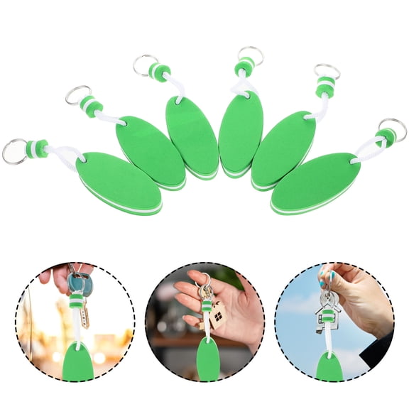 Homoyoyo 6-Pack EVA Floating Keychains for Boating, Sailing, and Water Sports Accessories, and Lightweight