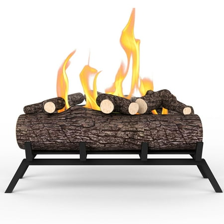 Regal Flame 18 Ethanol Fireplace Grate Log Set With Burner Insert For Easy Conversion From Gas Logs Gel Wood Electric Or Burning Oak - Wood Fireplace Log Grate Regal Flame 18 Ethanol Fireplace Grate Log Set With Burner Insert For Easy Conversion From Gas Logs Gel Wood Electric Or Burning Oak - Wood Fireplace Log Grate