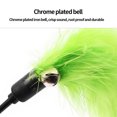 thumbnail image 2 of Pet Feather Toys Wand Elastic Plastic Bell Teaser Interactive Exercise Catcher Random Color, 2 of 7