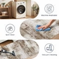 thumbnail image 6 of Washable Kitchen Runner Rug 60" x 22", Modern Abstract Textured Area Rug, Neutral Soft Low Profile Non Slip Kitchen Runner Rug for Kitchen, Hallway & Laundry Room, Brown, 6 of 6