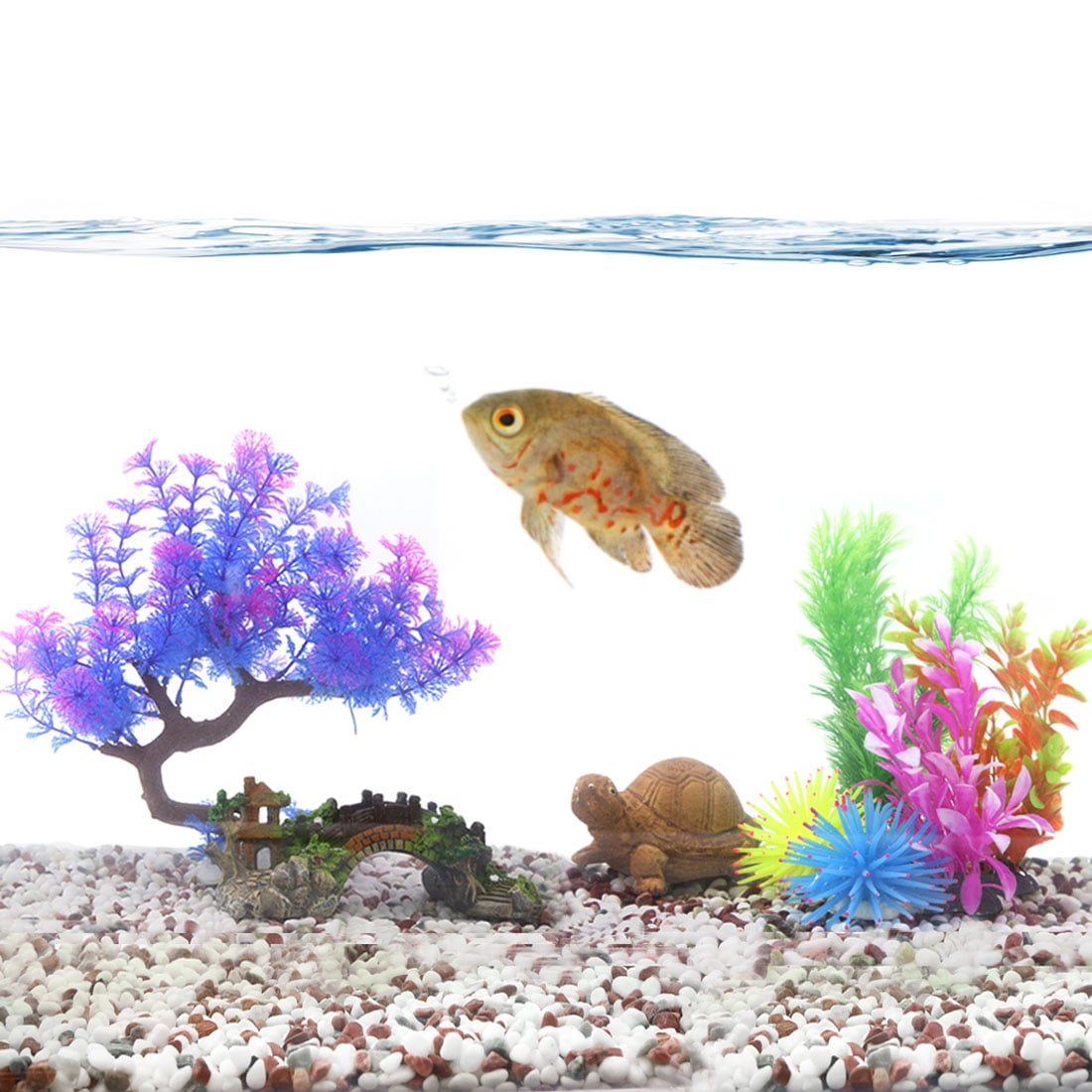 Aquascape Fish Tank Aquarium Artificial Decoration Plastic Plant Fit