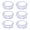 Silver, variant on ZAXLVG Pack of 6 Napkin Rings Muslims Napkins Buckles for Wedding Banquet Versatile Table Decoration