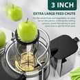 thumbnail image 2 of KOIOS 1300W Juice Extractor with Extra Large 3inch Feed Chute, Full Copper Motor, Titanium-Plated Filter, High Juice Yield, 3 Speeds Mode,Easy to Clean with Brush, Non-BPA, 2 of 7