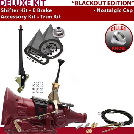 American Shifter TH200 Shifter Kit Black 6 in. E Brake Cable Trim Kit for EC845
