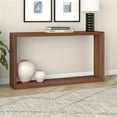 thumbnail image 4 of Pemberly Row Modern Farmhouse 55" Satin Walnut MDF Console Table, 4 of 8