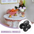 thumbnail image 3 of RENACLIPY 2Pcs Plastic Mini Dumbbell Models for Miniature Displays 1.6X1.0X1.0in, 3 of 6