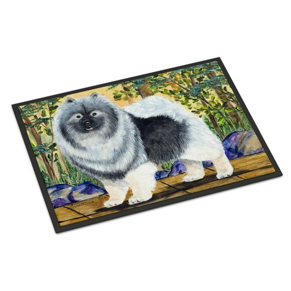 Carolines Treasures SS8127JMAT Keeshond Doormat 24x36 36"L x 24"W multicolor