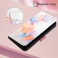 thumbnail image 5 of Allytech iPhone 12 Pro Case 6.1", iPhone 12 Case, Slim Folio Flip Cover Kickstand Shockproof Protection Cards Slots Hand Wrist Wallet Case for Apple iPhone 12 Pro/ iPhone 12 - White Marble, 5 of 7