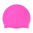thumbnail image 4 of Mens Silicone Swimming Cap High Elasticity Waterproof Solid Color Swim Cap to Keep Hair Dry Sky Blue, 4 of 5
