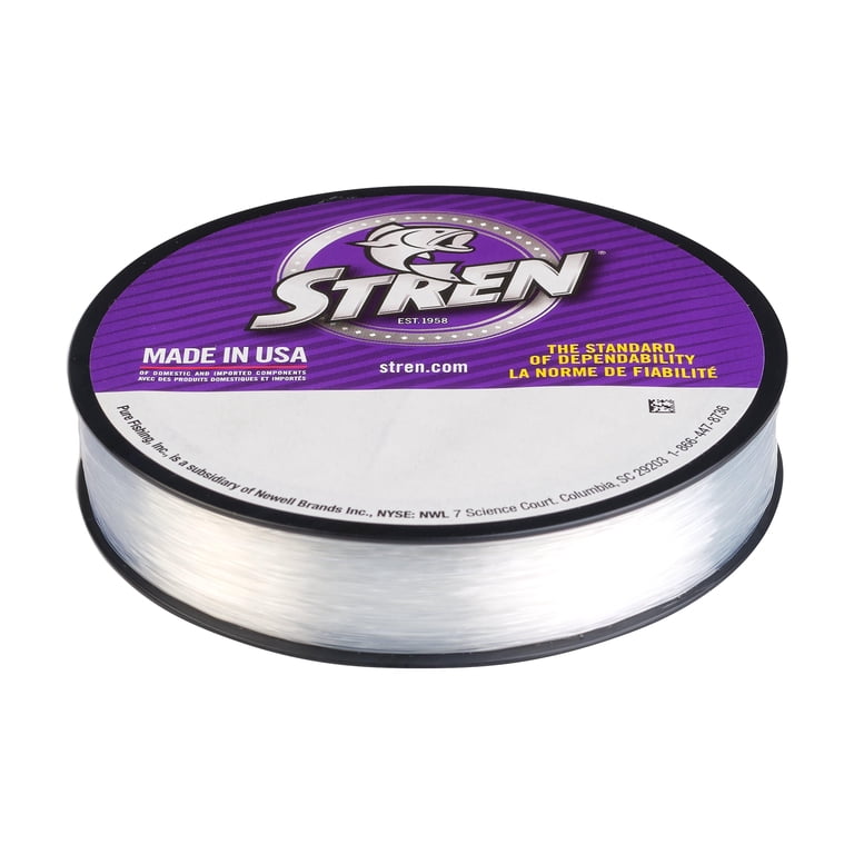 Stren Monofilament Fishing Line, 10 lb Test Strength, Clear Blue