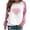 ZF-Pink, variant on Aboser Women Valentine's Day Pullover Sweatshirts Heart Print Sweater Tops Long Sleeve Crewneck Shirts Fashion Loose Blouse Teen Girls Sweatshirt